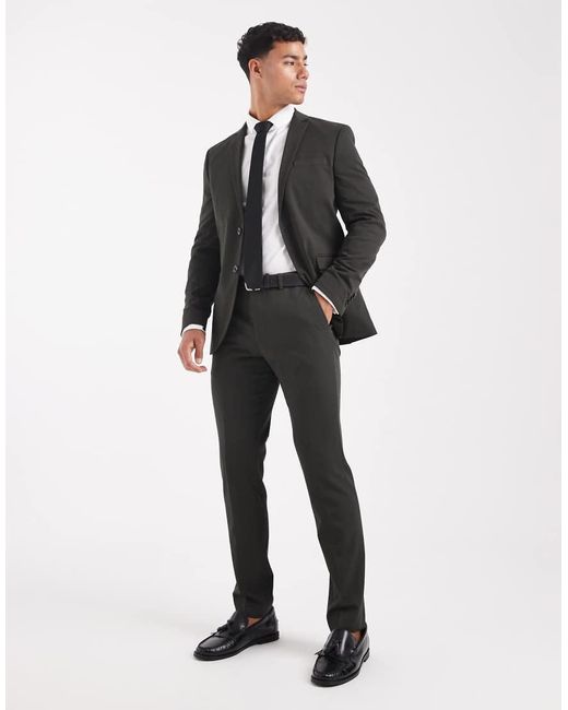 Jack & Jones White Super Slim Suit Trouser for men