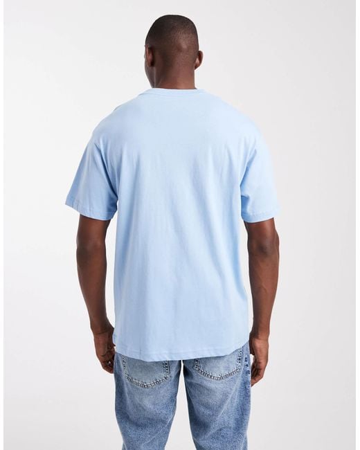 Cotton On Blue Loose Fit T-shirt for men