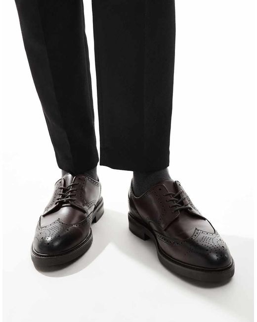 Polo Ralph Lauren Black Asher Brogue Shoes for men