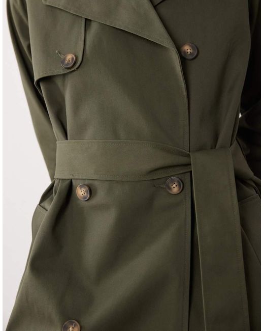 ASOS Green Oversized Trench Coat for men