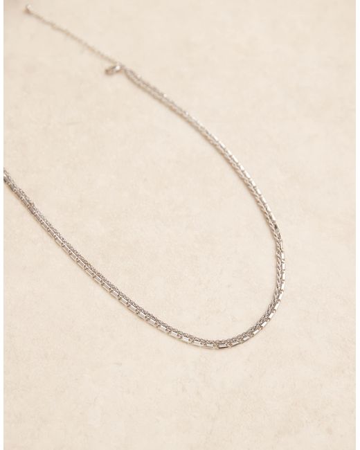 ASOS – 2er-pack verschiedene halsketten in Natural für Herren