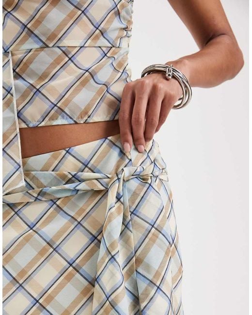 Motel White Co-Ord Kamili Midi Skirt