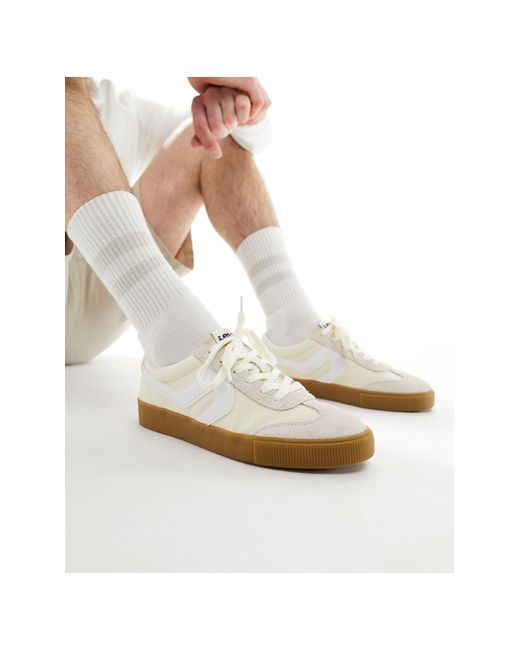 Sneak - baskets en daim à semelle en caoutchouc - crème Levi's pour homme en coloris White