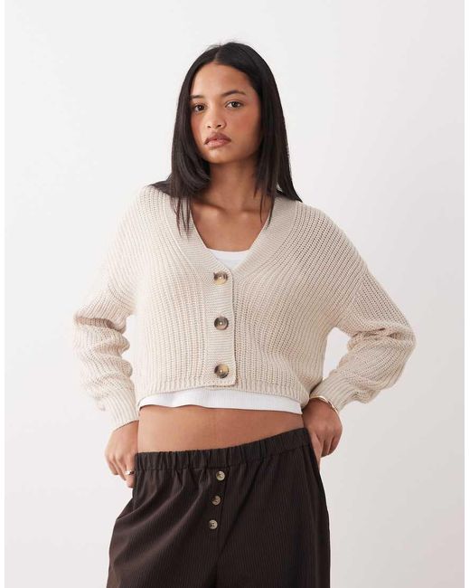 ONLY White Knitted Cardigan