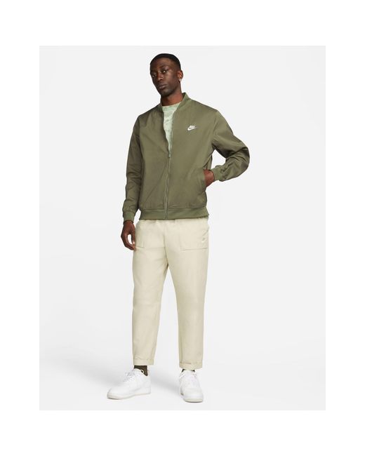 Nike Green Club Woven Bomber Jacket for men