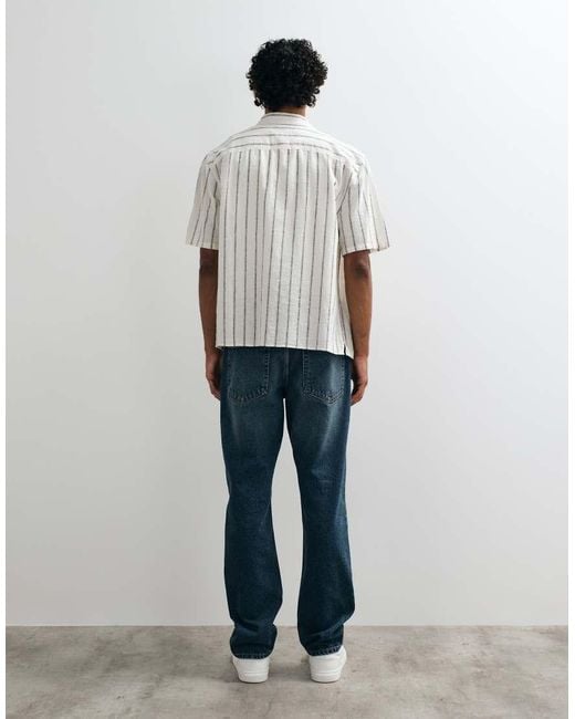 New Look Gray Straight Fit Jeans for men