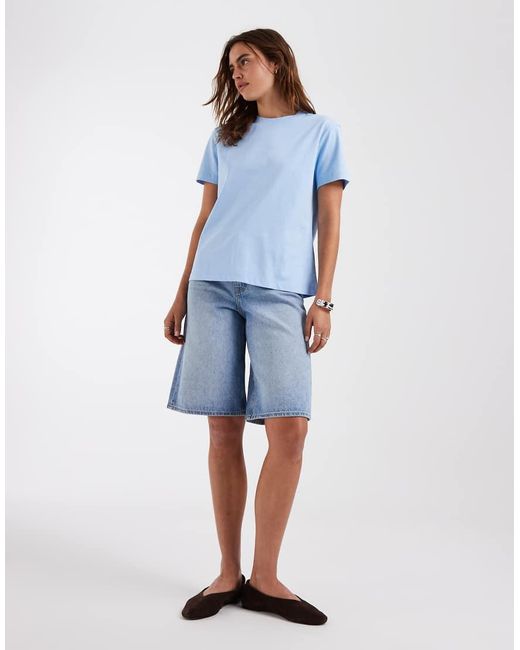 & Other Stories Blue Relaxed Short Sleeve T-shirt