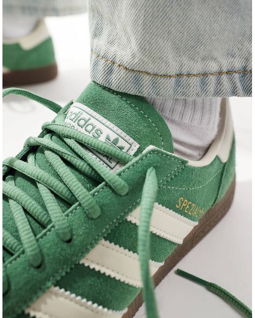 Handball spezial - baskets avec semelle en caoutchouc - vert et blanc Adidas Originals en coloris Green
