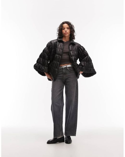 AllSaints Black Nyelee Puffer Jacket