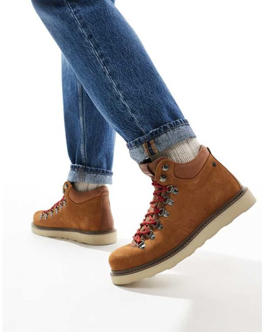 Scarponcini Da Trekking Color Cuoio Con Suola Spessa di Jack & Jones in Blue da Uomo