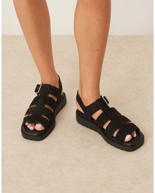 Calvin Klein Black Gladiator Style Sandals