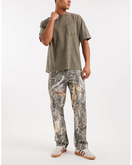 ASOS – weite hose mit military-muster in Multicolor für Herren