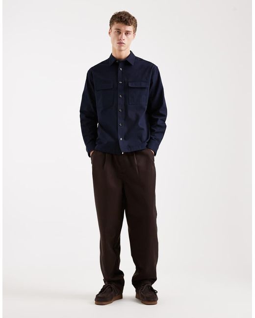 ASOS Blue Relaxed Shirt for men