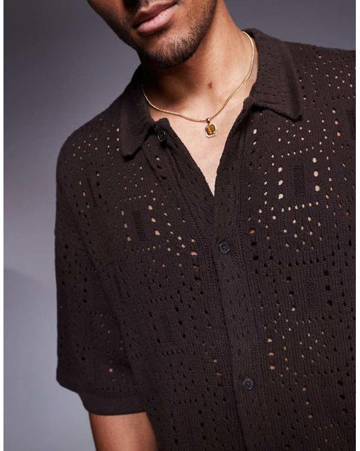 Camicia di ADPT in Black da Uomo