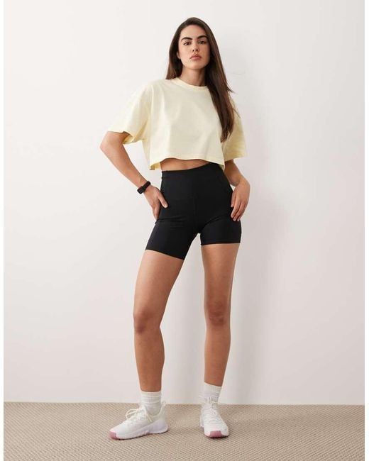 4505 Natural Icon Heavyweight Cotton Cropped T-Shirt With Quick Dry Finish