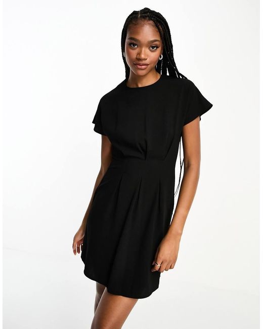 ASOS Black Asos Design Tall Nipped-in Waist Mini Dress