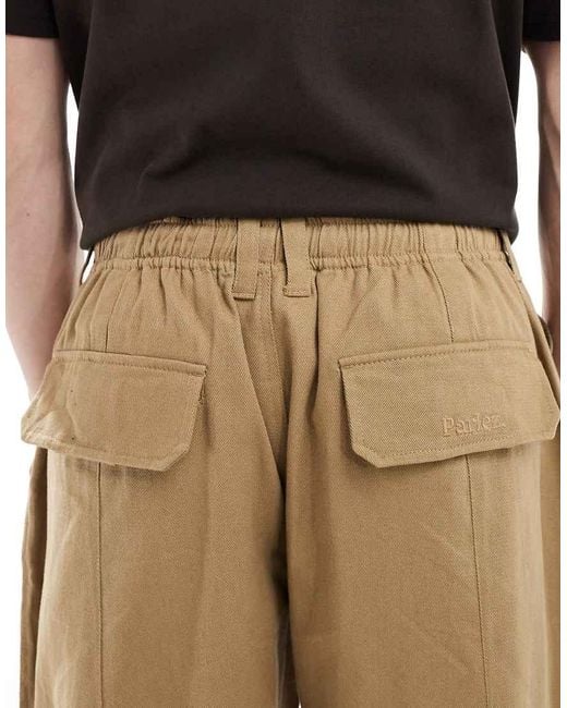 Parlez Black Drawstring Balloon Pants for men