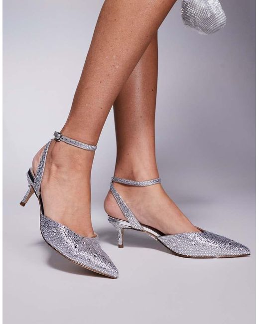 Zapatos Plateados De Tacón Kittie-R De Steve Madden de color Purple