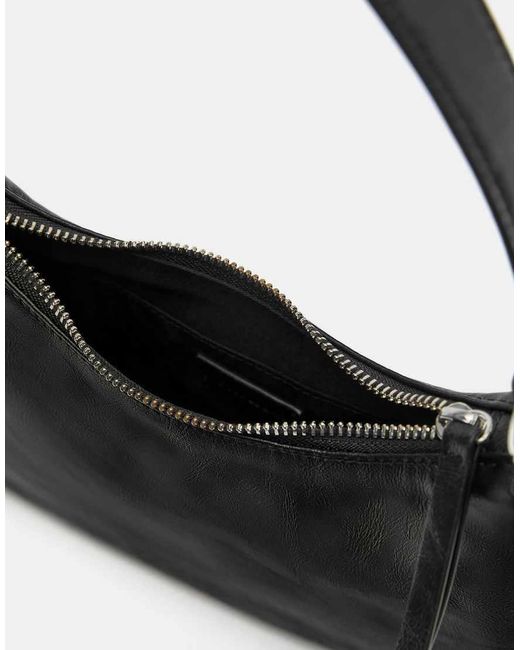 Pull&Bear Black Shoulder Bag With Rings