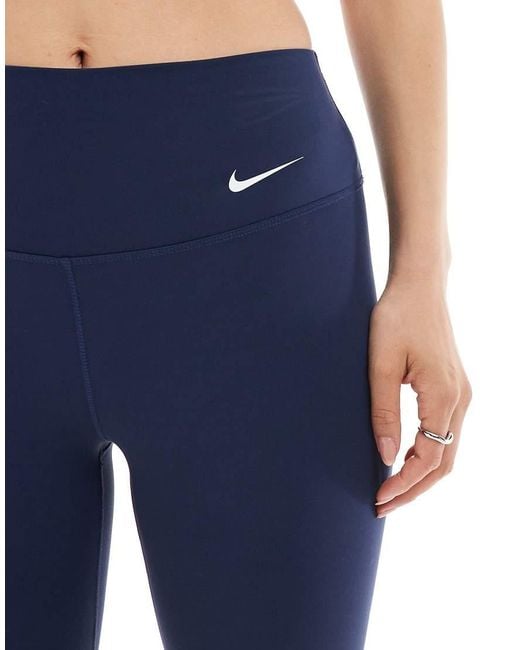 Nike Blue Nike One Training High Waisted Capri leggings