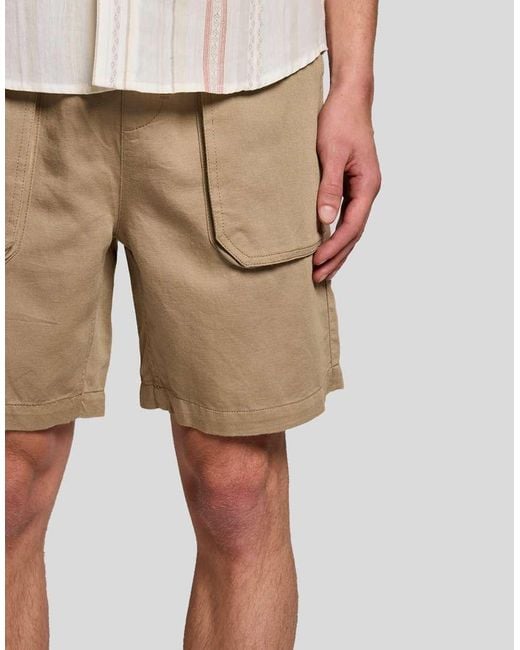 Lyle & Scott White Shorts Linen Short for men