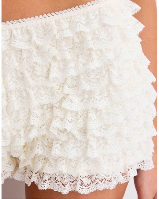 Stradivarius Natural Lace Bloomers