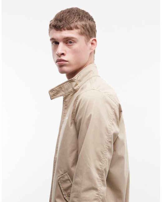 Schott Nyc Blue Logo Patch Harrington Jacket for men