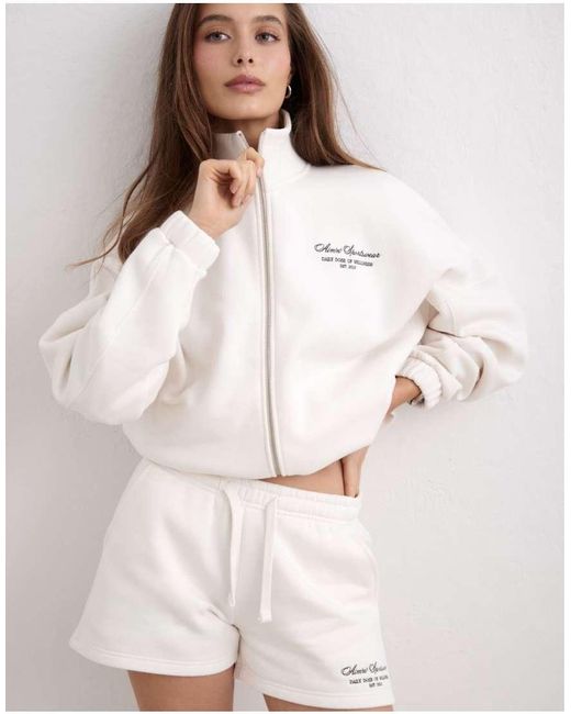 Aim'n White Off Script Sweat Shorts