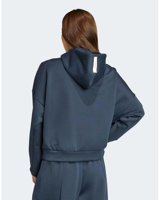 Adidas Originals Z.N.E. Hoodie Met Rits in het Blue