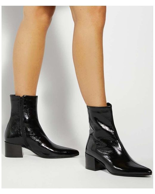 Dune Black Pami Ankle Boots