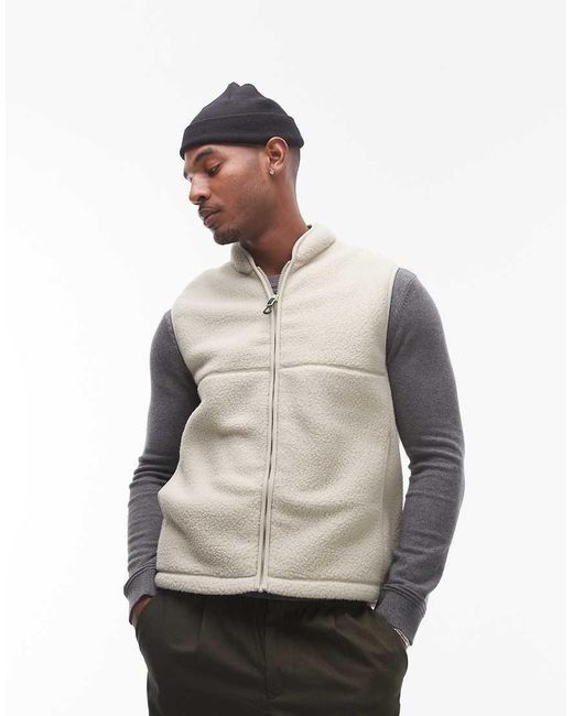 ARKET Natural Fleece Vest for men