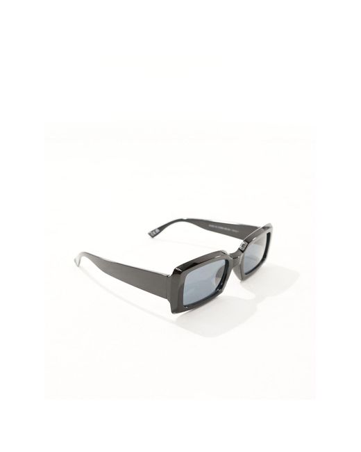 New Look – sonnenbrille mit rechteckigem gestell in Black für Herren