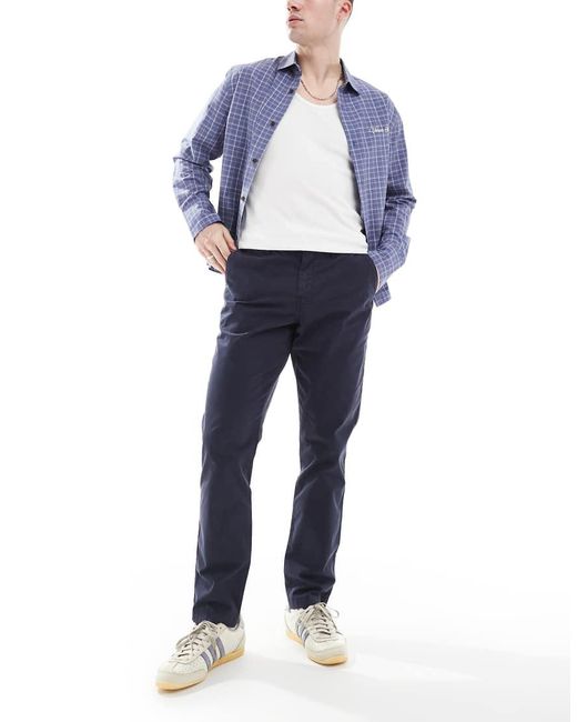 Paul Smith Blue Tapered Chino Trousers for men