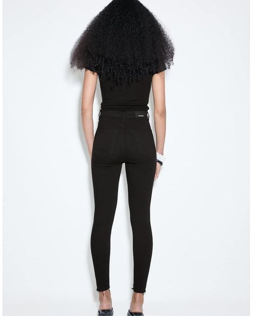 Stradivarius Black Petite Super High-Waist Jeans