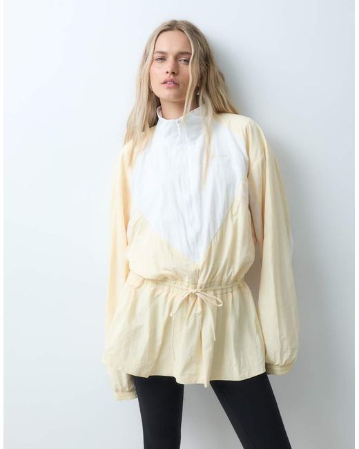 Adidas Originals Natural Gathered Waist Track Jacket