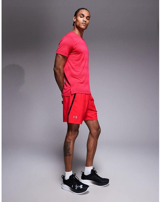 Under Armour Red Launch 7-inch Shorts for men