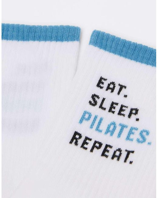 Calzedonia White Wellness Text Socks