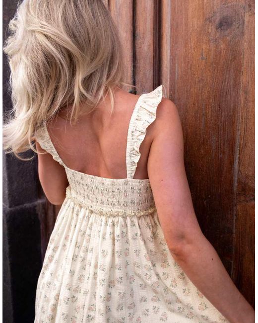 Daisy Street Multicolor X Emma Jean Shirred Smock Mini Dress