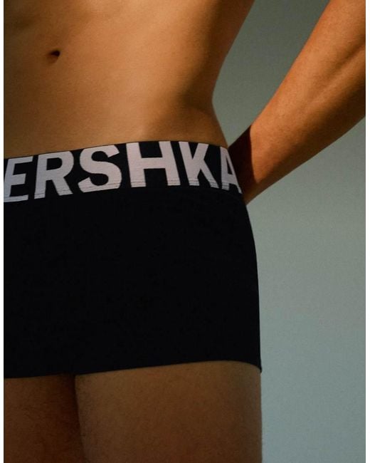 Bershka Green 3-Pack Of Wide-Waistband Boxers for men