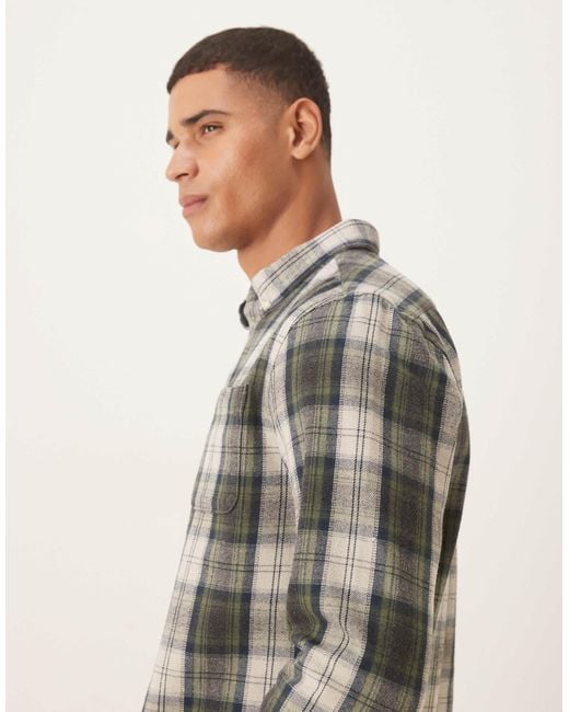 Barbour Brown Sillwith Tailored Checked Shirt for men