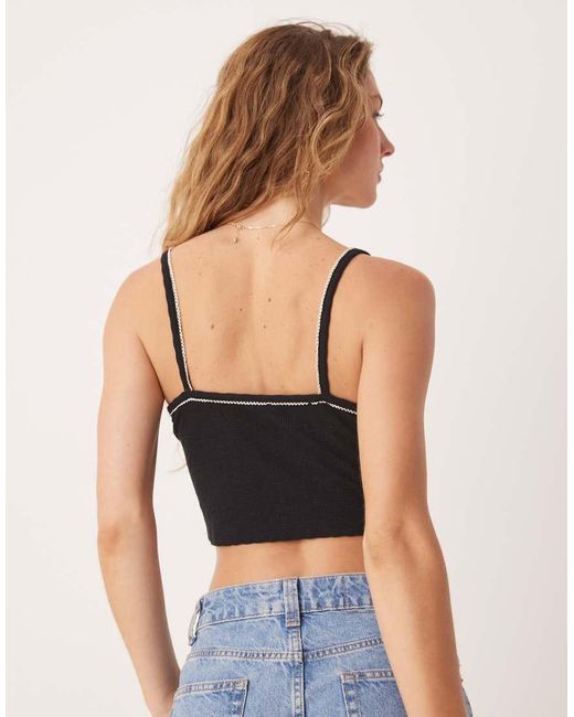 Cotton On Black Hailey V Neck Cami