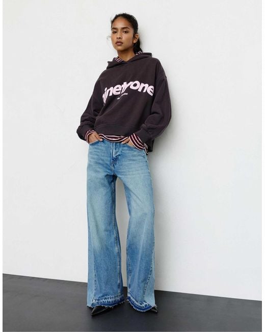 Pull&Bear Blue – kapuzenpullover
