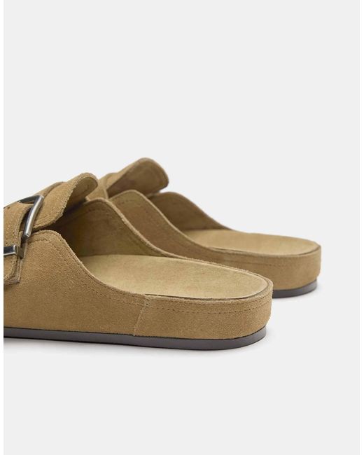 Pull&Bear Multicolor – leder-clogs