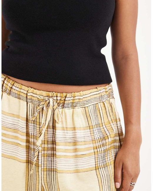 ASOS Black Asos Design Curve Satin City Short