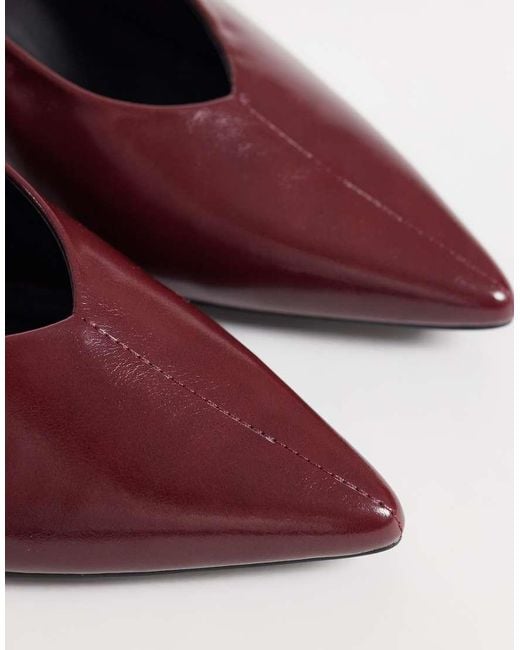 Public Desire Pink Lychee Slingback Kitten Heel Shoes