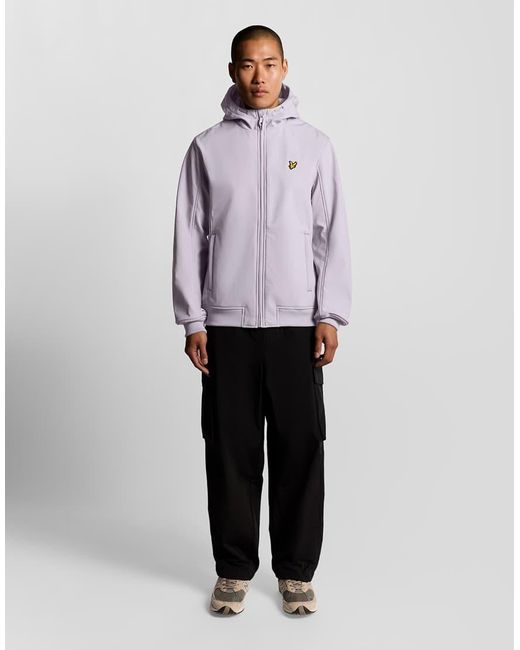 Lyle & Scott White Fleece Back Softshell Jacket for men