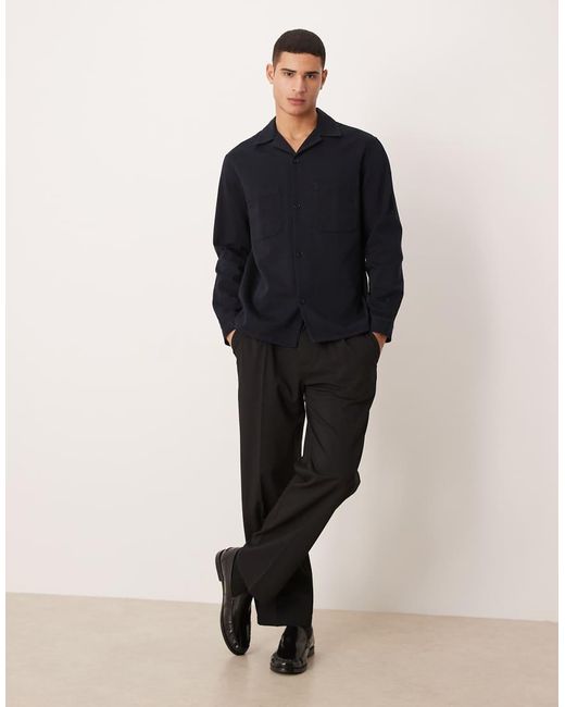 ARKET Black Pure Cotton Shirt for men