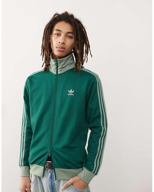 Adidas Originals Green Classics Track Top for men