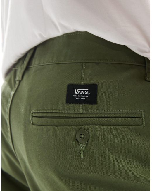 Vans Green Authentic Relaxed Chino Shorts for men
