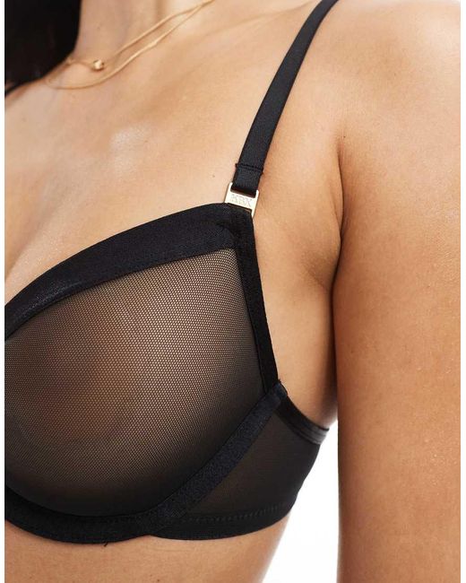 KBX Black Zadie Non Padded Balcony Bra